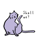 cat posture blues（個別スタンプ：29）