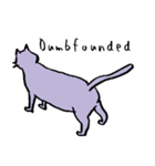 cat posture blues（個別スタンプ：32）
