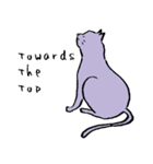 cat posture blues（個別スタンプ：35）
