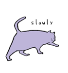 cat posture blues（個別スタンプ：36）