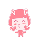 Pink Bunny Girl（個別スタンプ：8）