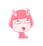 Pink Bunny Girl（個別スタンプ：17）