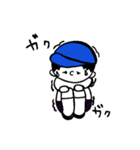 さんかくすわり。（個別スタンプ：4）