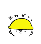 さんかくすわり。（個別スタンプ：18）