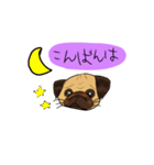 パグのあずきちゃん（個別スタンプ：17）