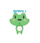Cute french frog Moya（個別スタンプ：4）