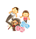 Monkey's puppet show（個別スタンプ：1）