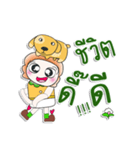 ...Mr. Tamura and dog..^^（個別スタンプ：6）