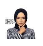 The Monochrome Hijab Style Enthusiast（個別スタンプ：13）