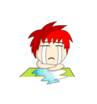 Naughty Boy Red Hair（個別スタンプ：4）