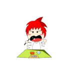 Naughty Boy Red Hair（個別スタンプ：7）