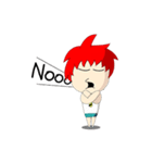 Naughty Boy Red Hair（個別スタンプ：12）