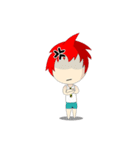 Naughty Boy Red Hair（個別スタンプ：13）
