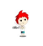 Naughty Boy Red Hair（個別スタンプ：14）