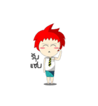 Naughty Boy Red Hair（個別スタンプ：15）