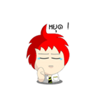 Naughty Boy Red Hair（個別スタンプ：22）