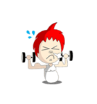 Naughty Boy Red Hair（個別スタンプ：25）