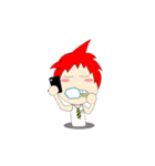 Naughty Boy Red Hair（個別スタンプ：31）