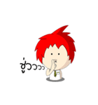 Naughty Boy Red Hair（個別スタンプ：36）