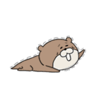 かわうそちゃんの日常（個別スタンプ：36）