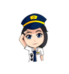 female pilot（個別スタンプ：1）