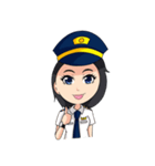 female pilot（個別スタンプ：2）