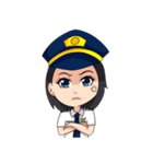 female pilot（個別スタンプ：5）
