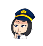 female pilot（個別スタンプ：8）