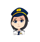 female pilot（個別スタンプ：10）