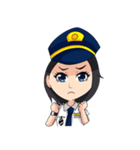 female pilot（個別スタンプ：11）