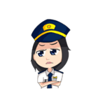 female pilot（個別スタンプ：15）