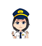 female pilot（個別スタンプ：16）