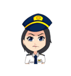 female pilot（個別スタンプ：17）