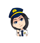 female pilot（個別スタンプ：19）