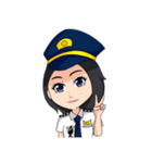 female pilot（個別スタンプ：20）
