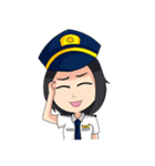 female pilot（個別スタンプ：22）