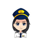 female pilot（個別スタンプ：24）