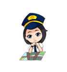 female pilot（個別スタンプ：25）