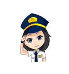female pilot（個別スタンプ：26）