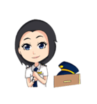 female pilot（個別スタンプ：28）
