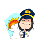 female pilot（個別スタンプ：29）
