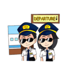 female pilot（個別スタンプ：31）