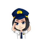 female pilot（個別スタンプ：37）