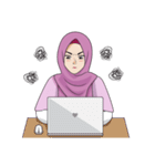 Gorgeous Hijab Girl 2（個別スタンプ：9）