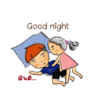 A Little Boy ＆ Girl（個別スタンプ：9）