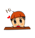A Little Boy ＆ Girl（個別スタンプ：10）