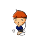 A Little Boy ＆ Girl（個別スタンプ：27）