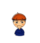A Little Boy ＆ Girl（個別スタンプ：33）