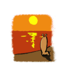 顔がながいキリン（個別スタンプ：33）