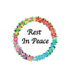 Wreath: R.I.P.（個別スタンプ：2）